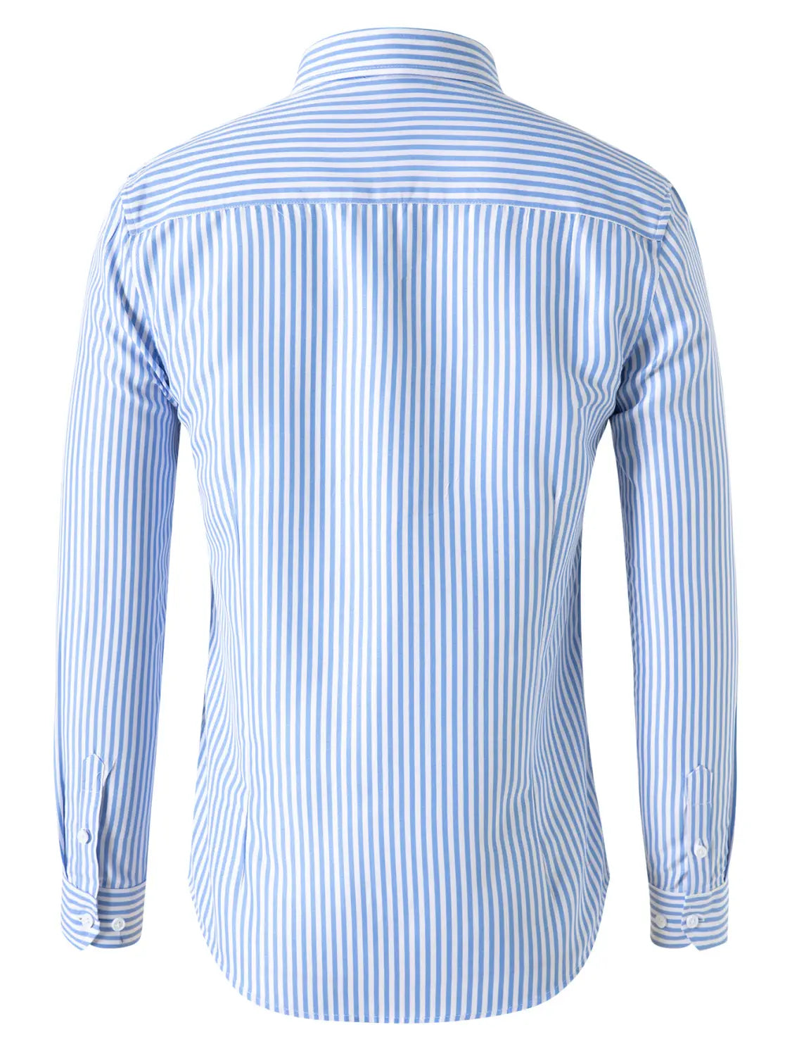 Men’s Korean Style Striped Shirt Long Sleeve