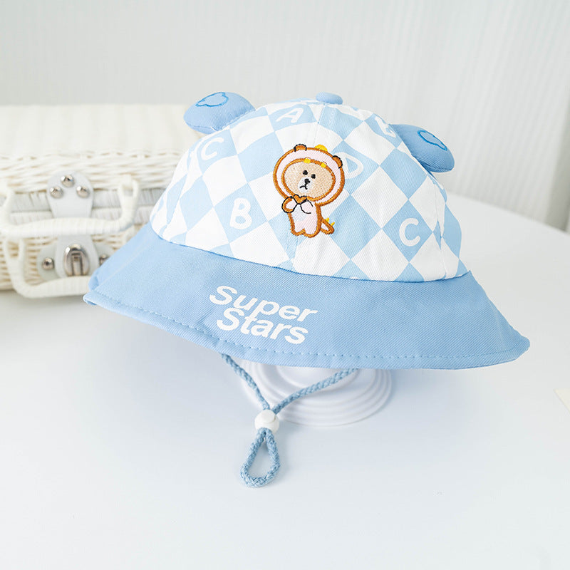 Bucket Hat Baby Spring And Autumn Thin Summer Child Sun-proof Sun Protection Sun Hat
