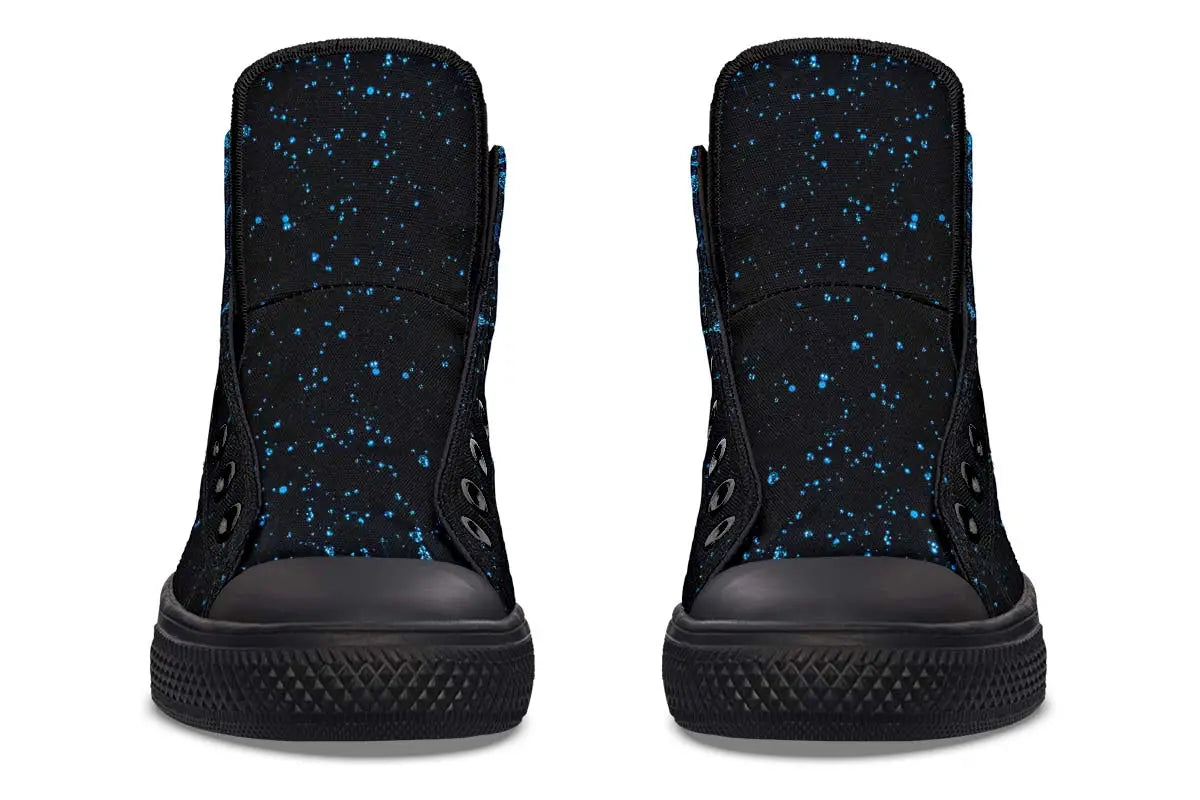 Printed Couple High Top Canvas Shoes