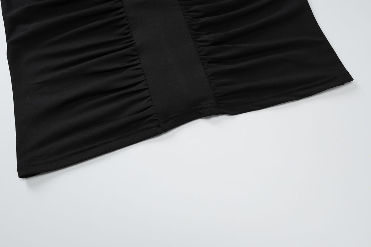 Women’s Fashion V-neck Backless Lace-up Dress