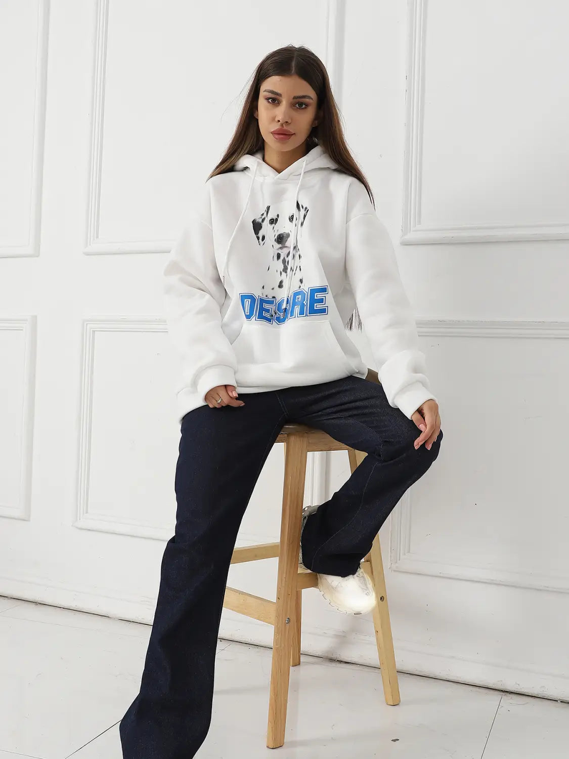 Women’s Fashionable Casual Printed Long Sleeved Sweatshirt