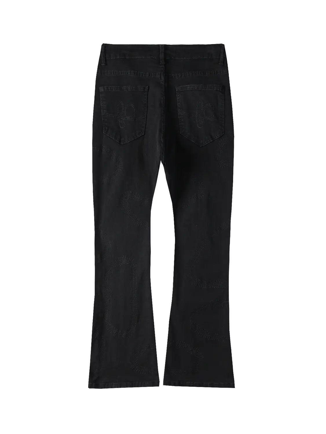 Men’s Trousers Slightly Stretch Embroidered Jeans