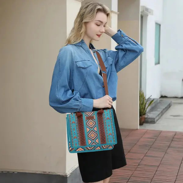 4Pcs Women’s Tote Bag Retro Work Bag Lightweight Bohemian Style Tote Bag - Womens tote bags - 5