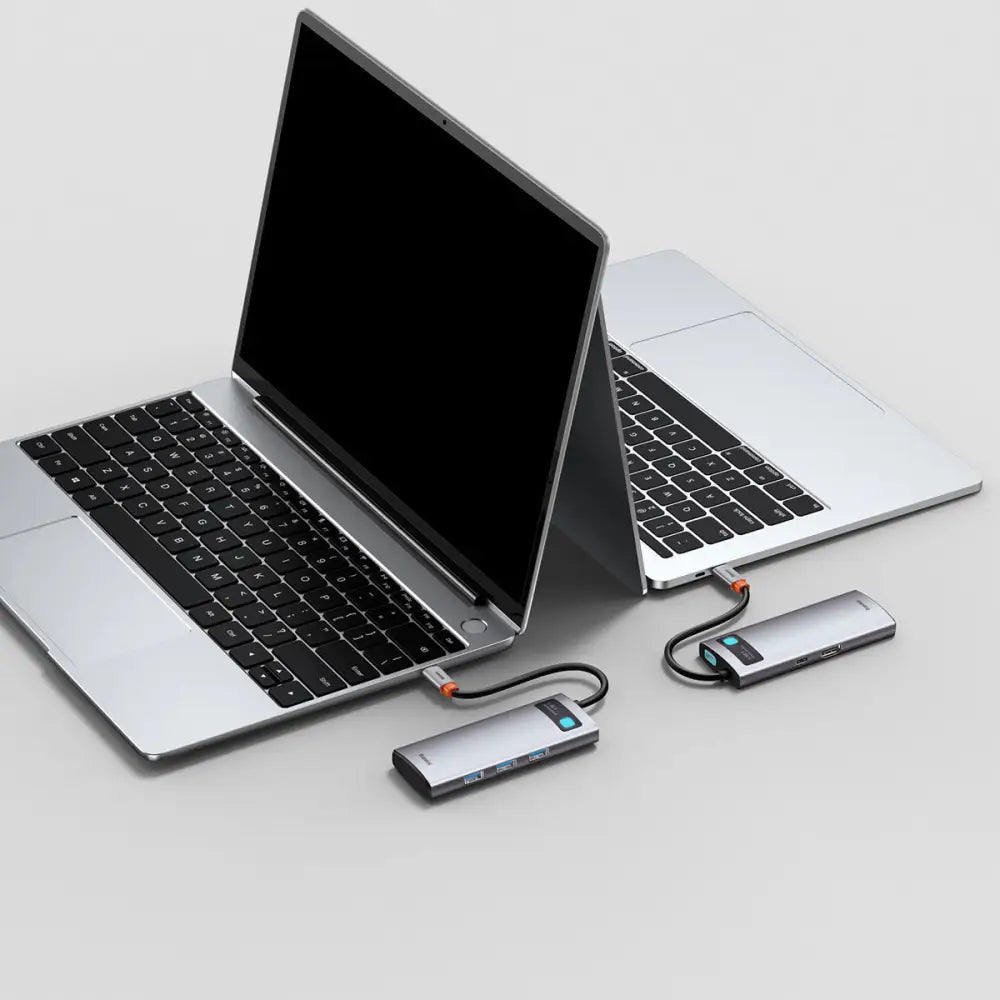 5 In 1 Multifunctional Type C HUB Docking Station Space Gray - Grey