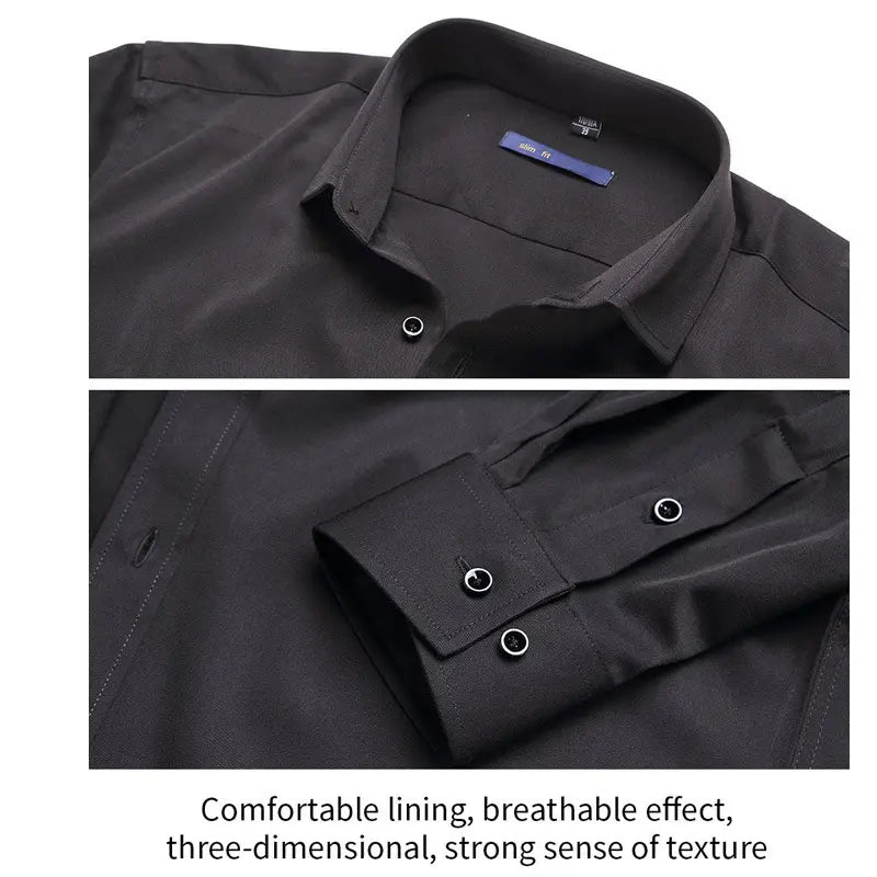 Business Formal Men’s Stretch Free Iron Shirt