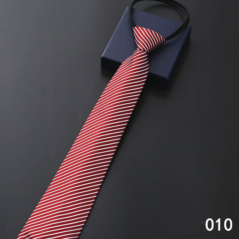 Men’s Business Formal Striped Zip Tie