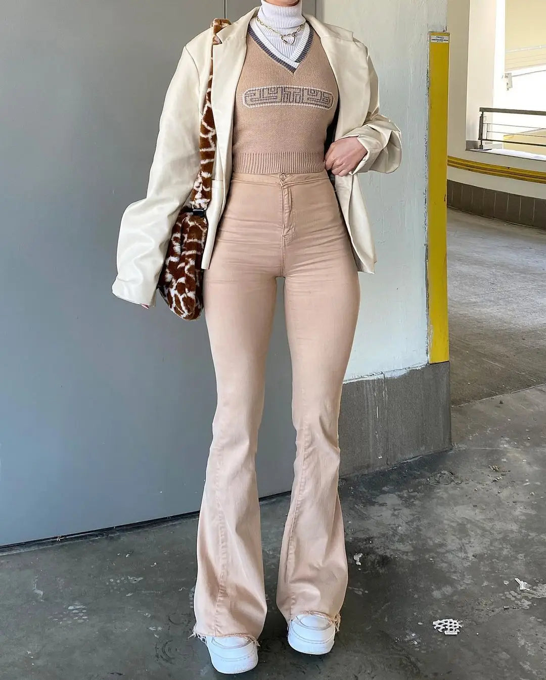 Autumn And Winter Korean Style High Waist Women’s Flared Pants