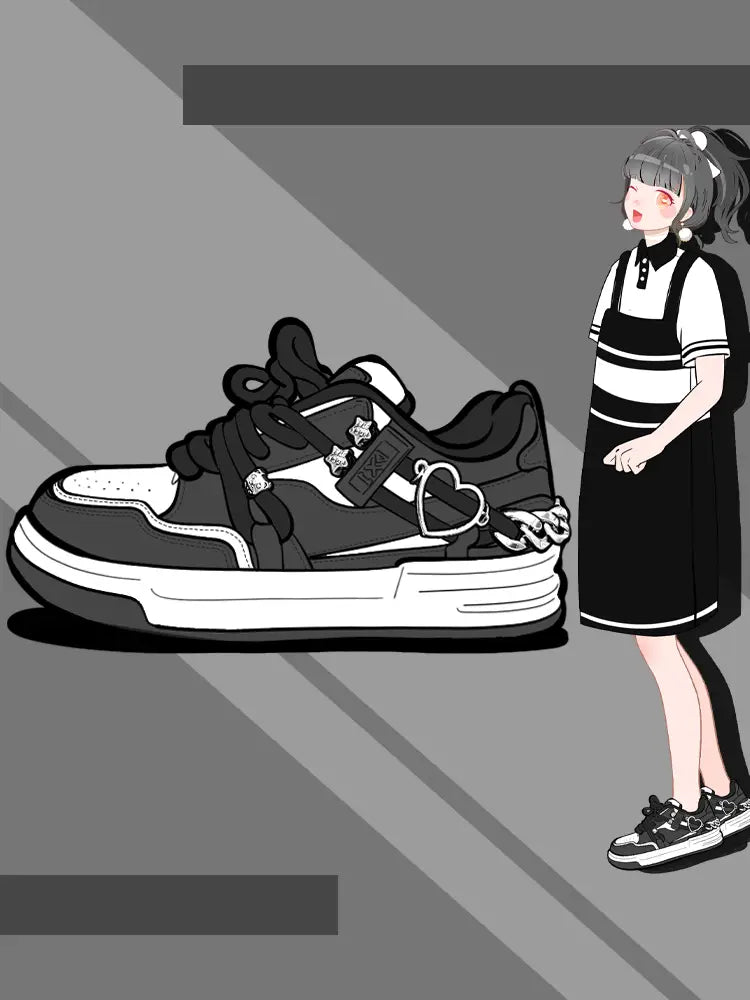 Design Emotional Lovers Breathable Platform Shoes Woman