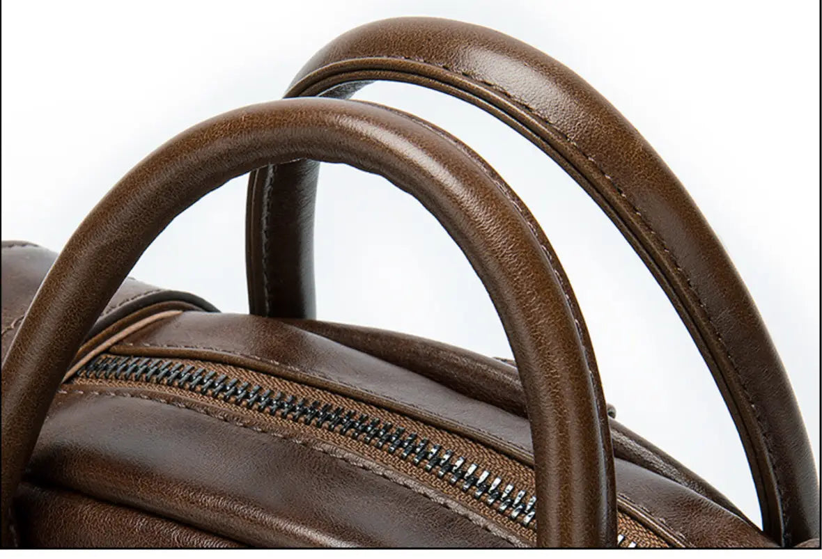 Multifunctional Retro Leather Backpack