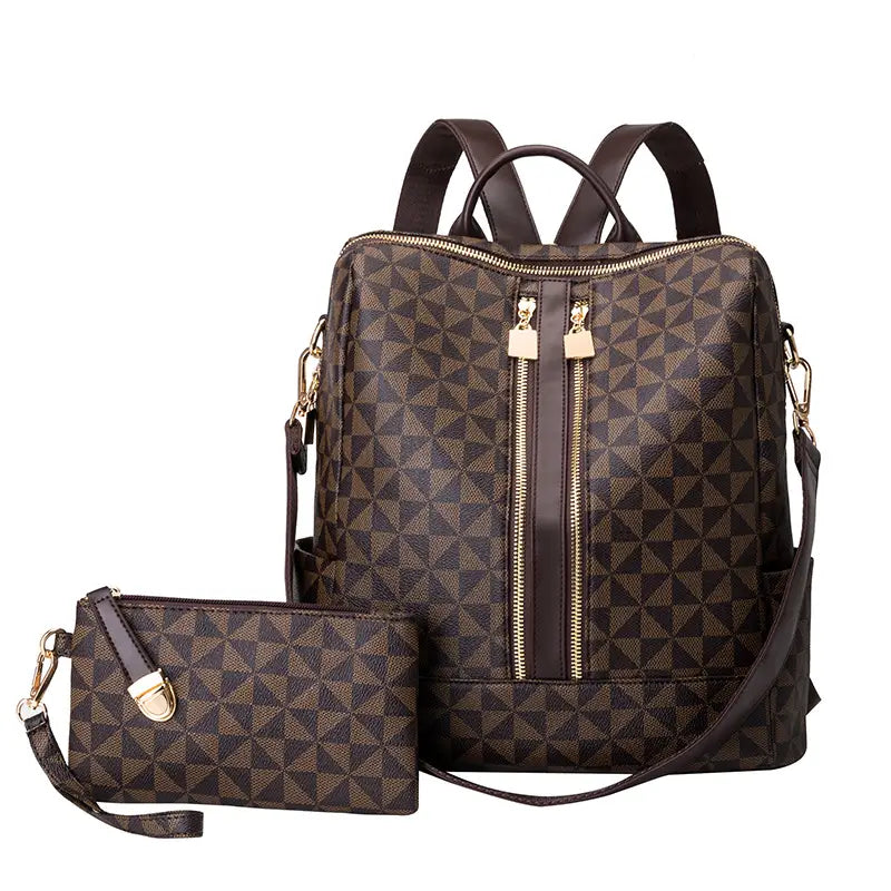 Casual Anti-theft Pu Leather Backpack