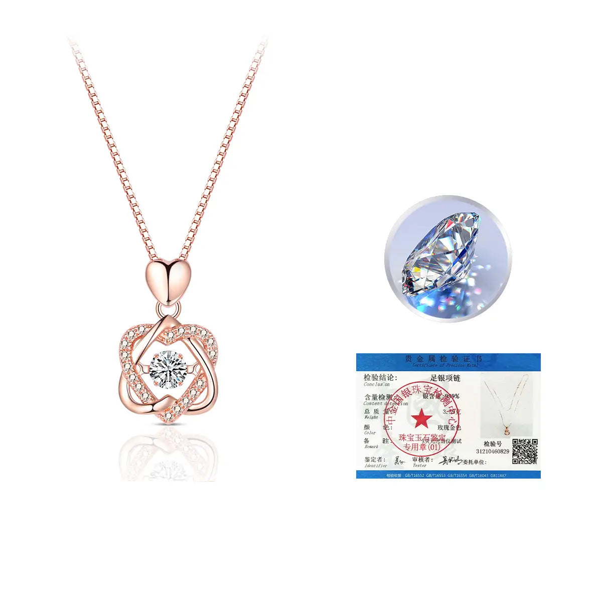 520 Valentine’s Day Gifts For Girlfriends Premium Necklace