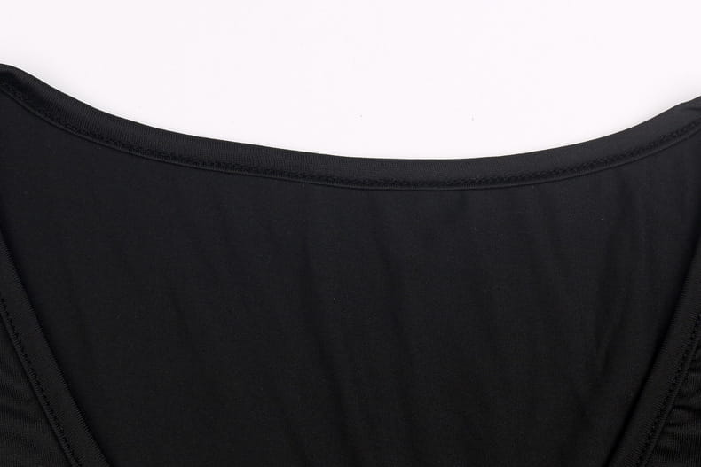 Pack Hip Solid Color Short-sleeved Dress Women