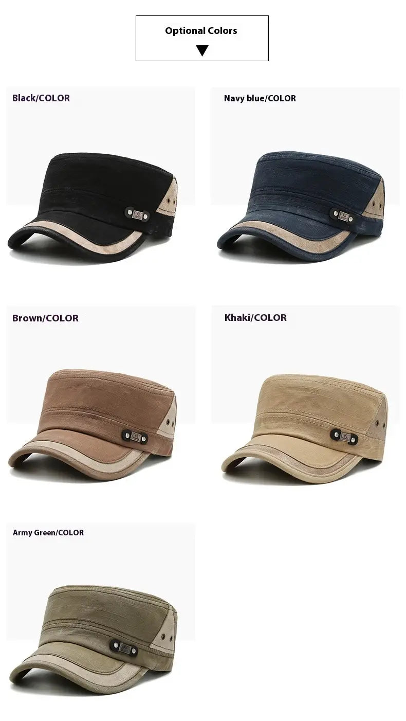 Men’s Youth Spring And Autumn Hat Short Brim