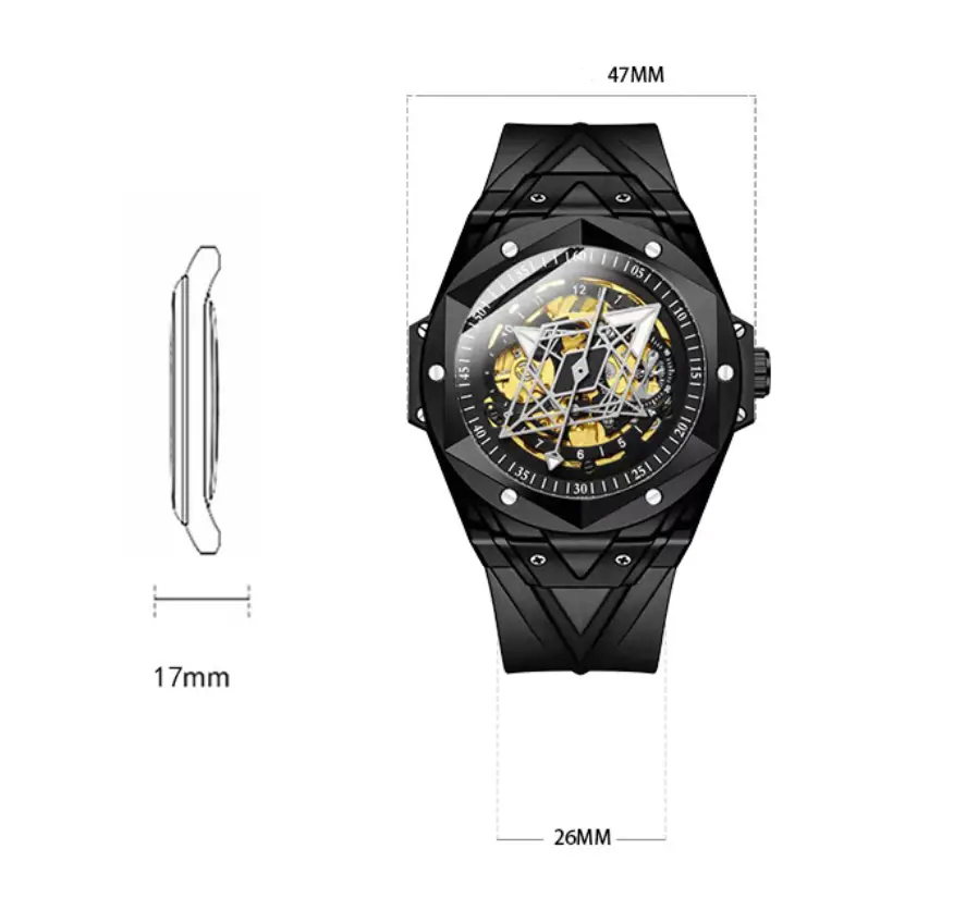 Men’s Automatic Personality Skeleton Mechanical Watch