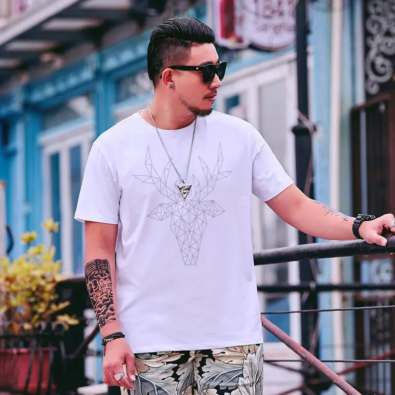 Summer New Plus Size T-Shirt Men