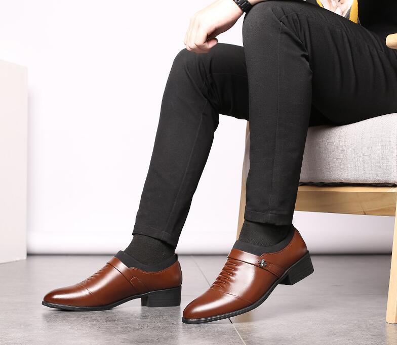 Fashion formal business men’s leather shoes