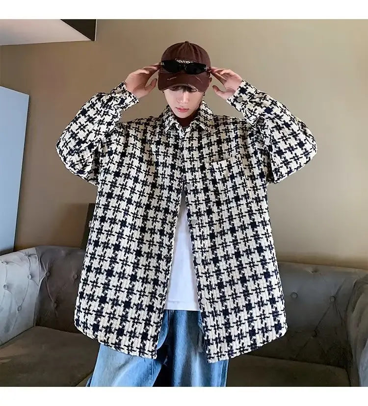 Lapel Men’s Loose Casual Plus Size Jacket Coat