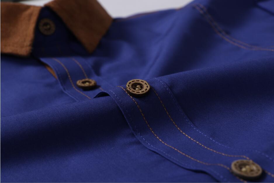 Casual Men’s Loose Plus Size Long-sleeved Shirt