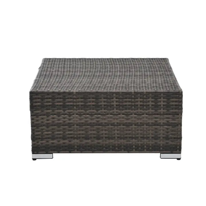 Patio Furniture Outdoor Furniture Seasonal PE Wicker Furniture 4 Set Wicker Furniture With Tempered Glass Coffee Table