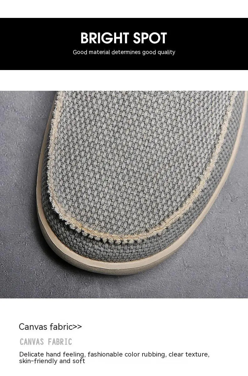 Stretch Strap Breathable Lightweight Canvas Shoes