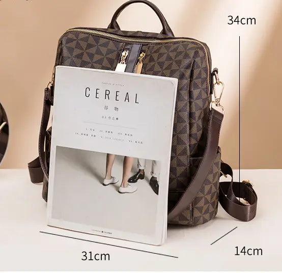 Casual Anti-theft Pu Leather Backpack