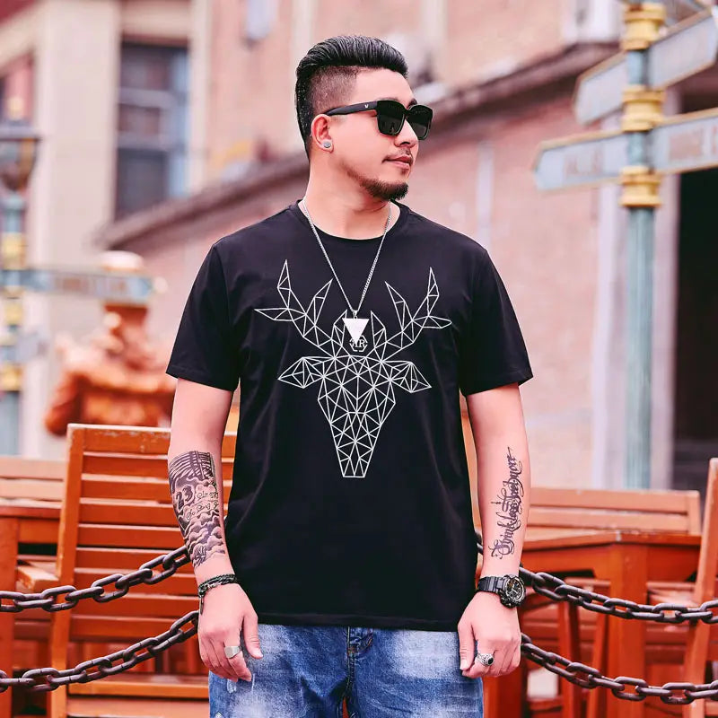 Summer New Plus Size T-Shirt Men