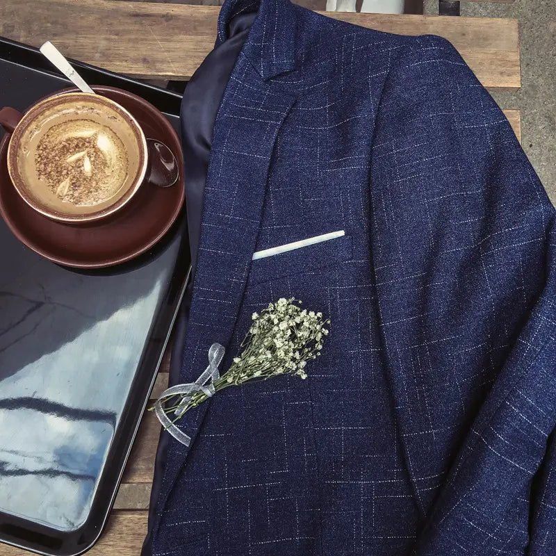 Men’s One Button Three Piece Formal Suit