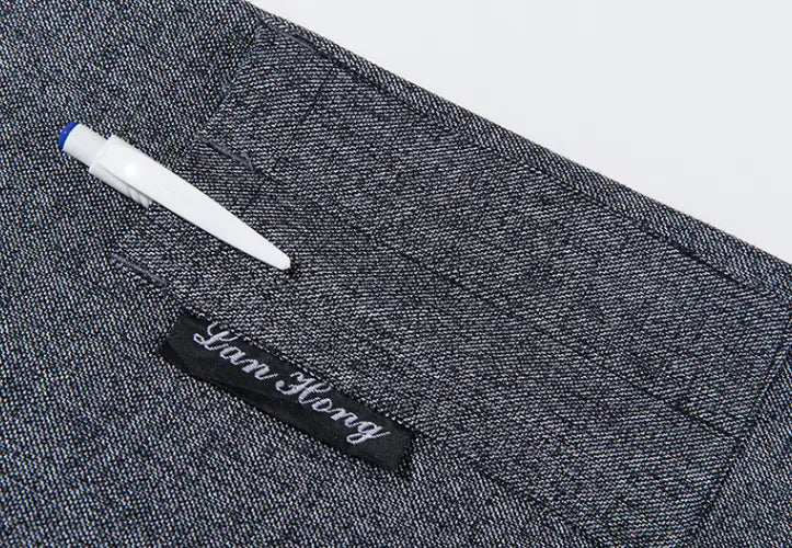 Grey Linen Chef Work Clothes Long Sleeve Men Hotel