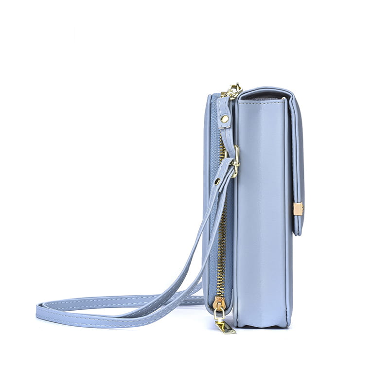 Flowers Embroidery Mobile Phone Bags For Women Ins Fashion Crossbody Shoulder Bag Ladies Long Wallet