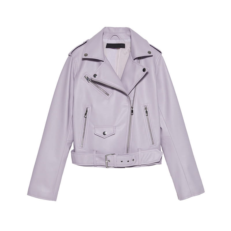 Women’s Motorcycle Leather Jackets Autumn New