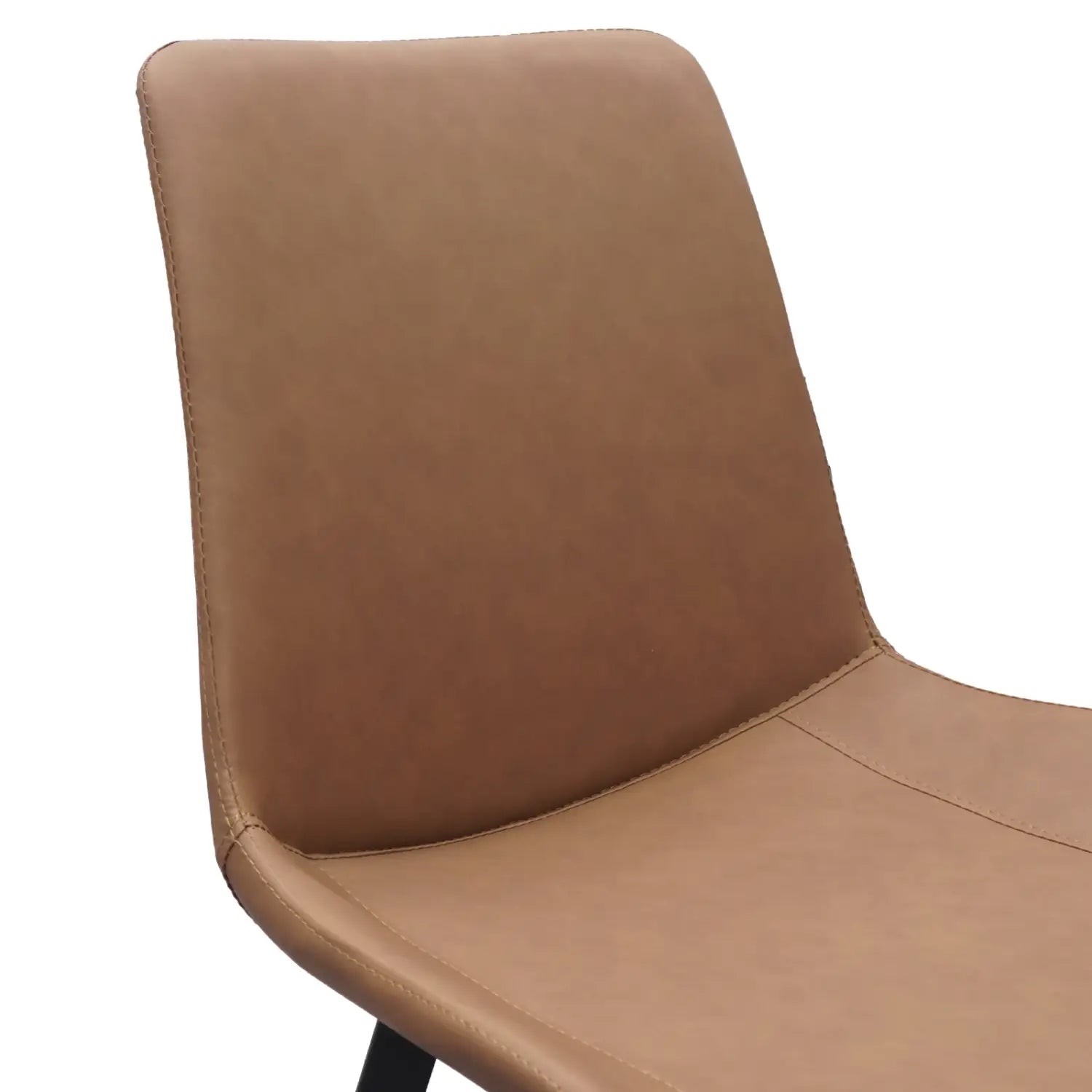 Leather Dining Chair With Metal Legs