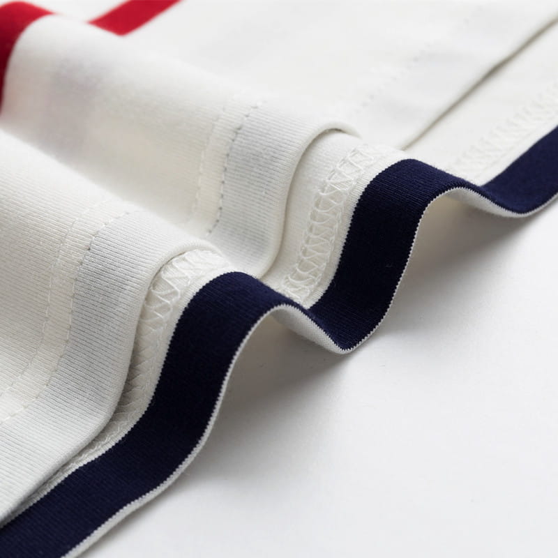 Lapel Plus Size Striped Business Men’s T-shirt