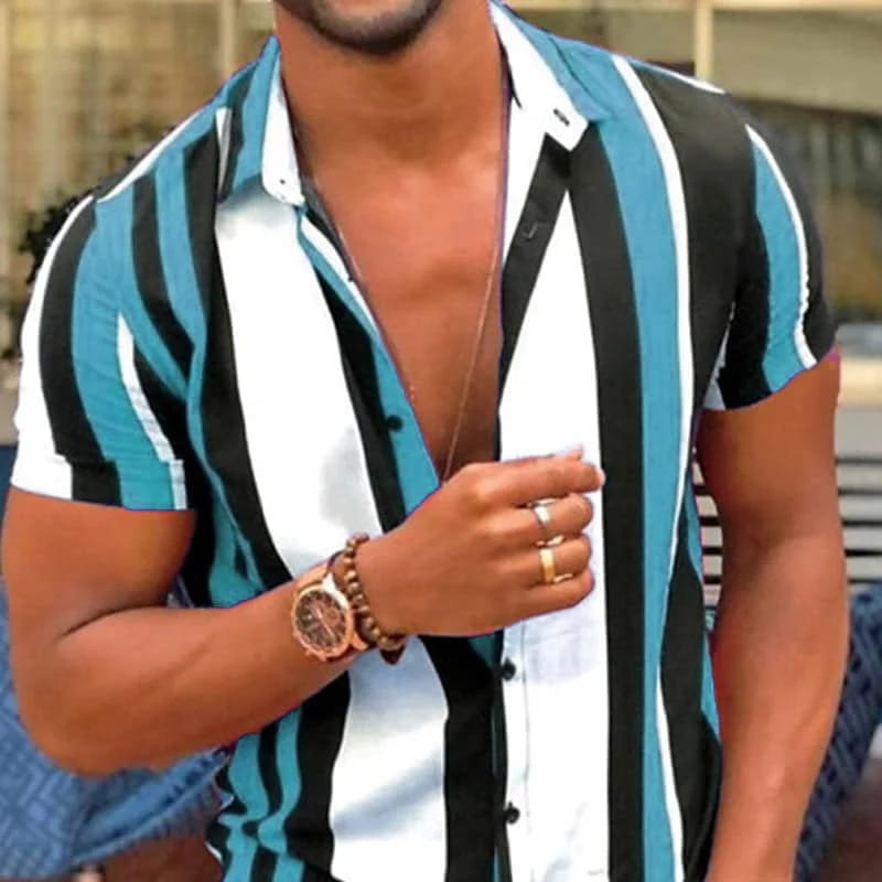 Men’s Vintage Summer Shirt Striped
