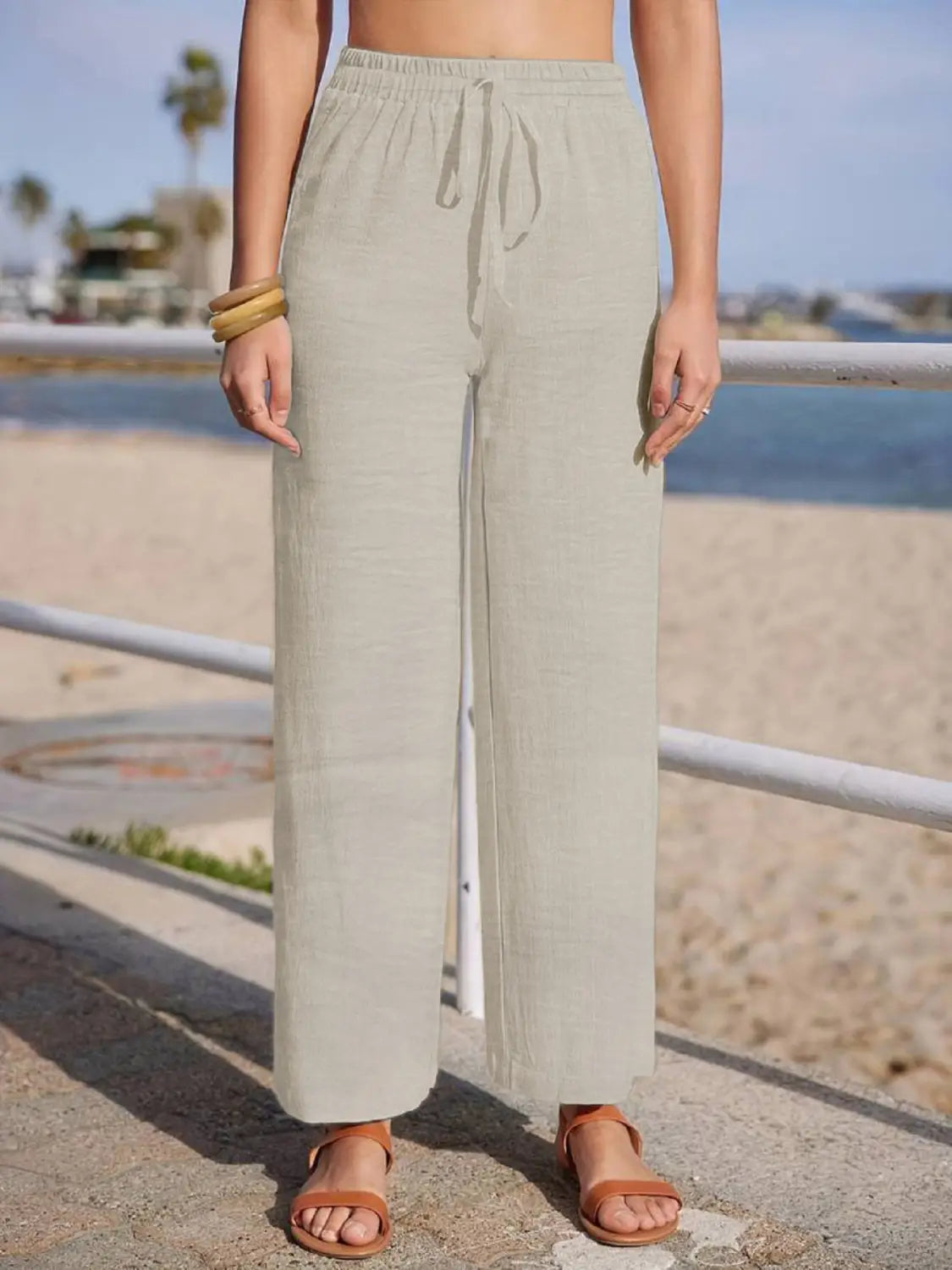 Women’s Casual Cotton And Linen Pants