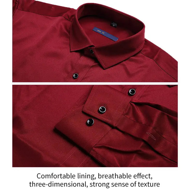 Business Formal Men’s Stretch Free Iron Shirt