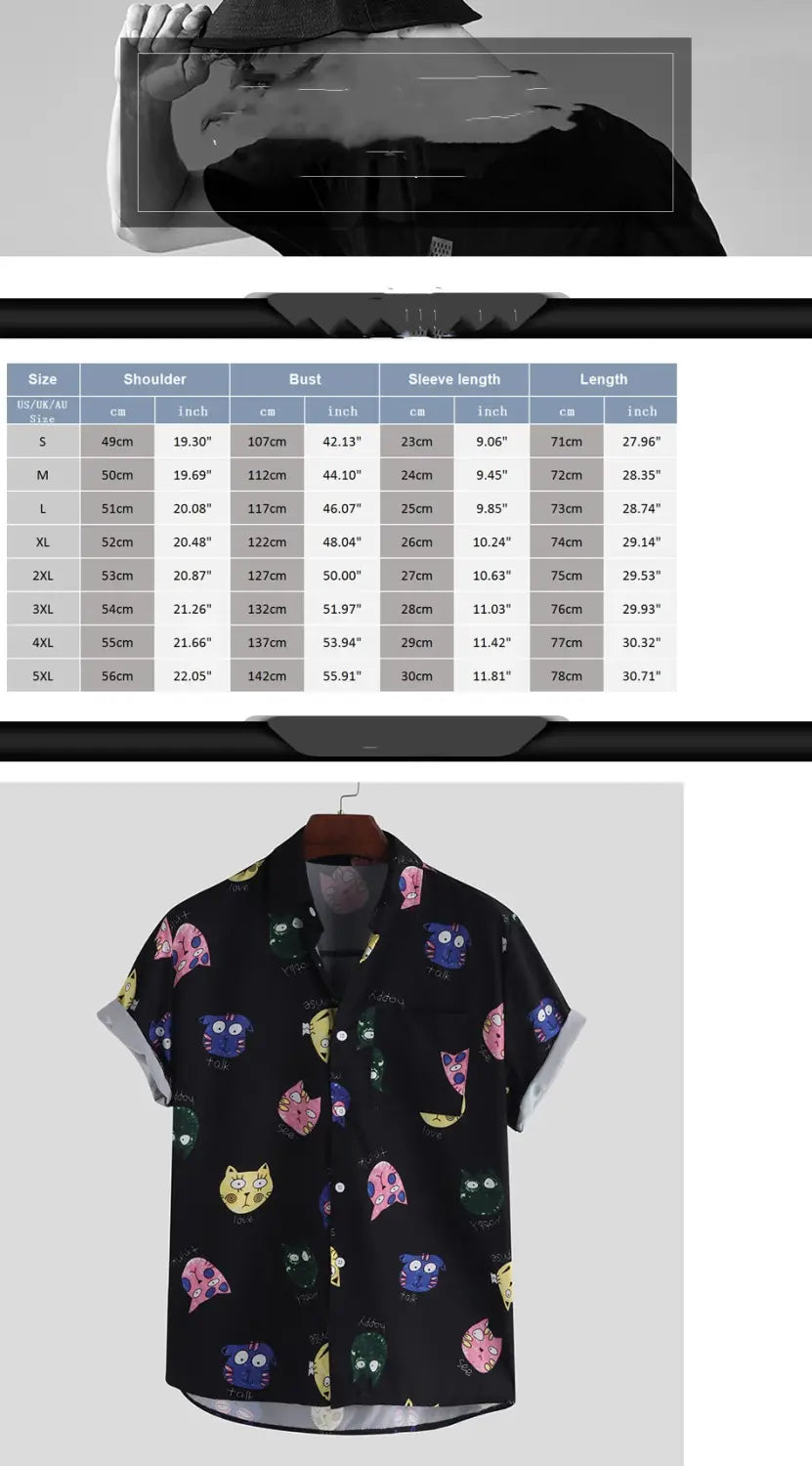 Slim Tops men shirts Printed