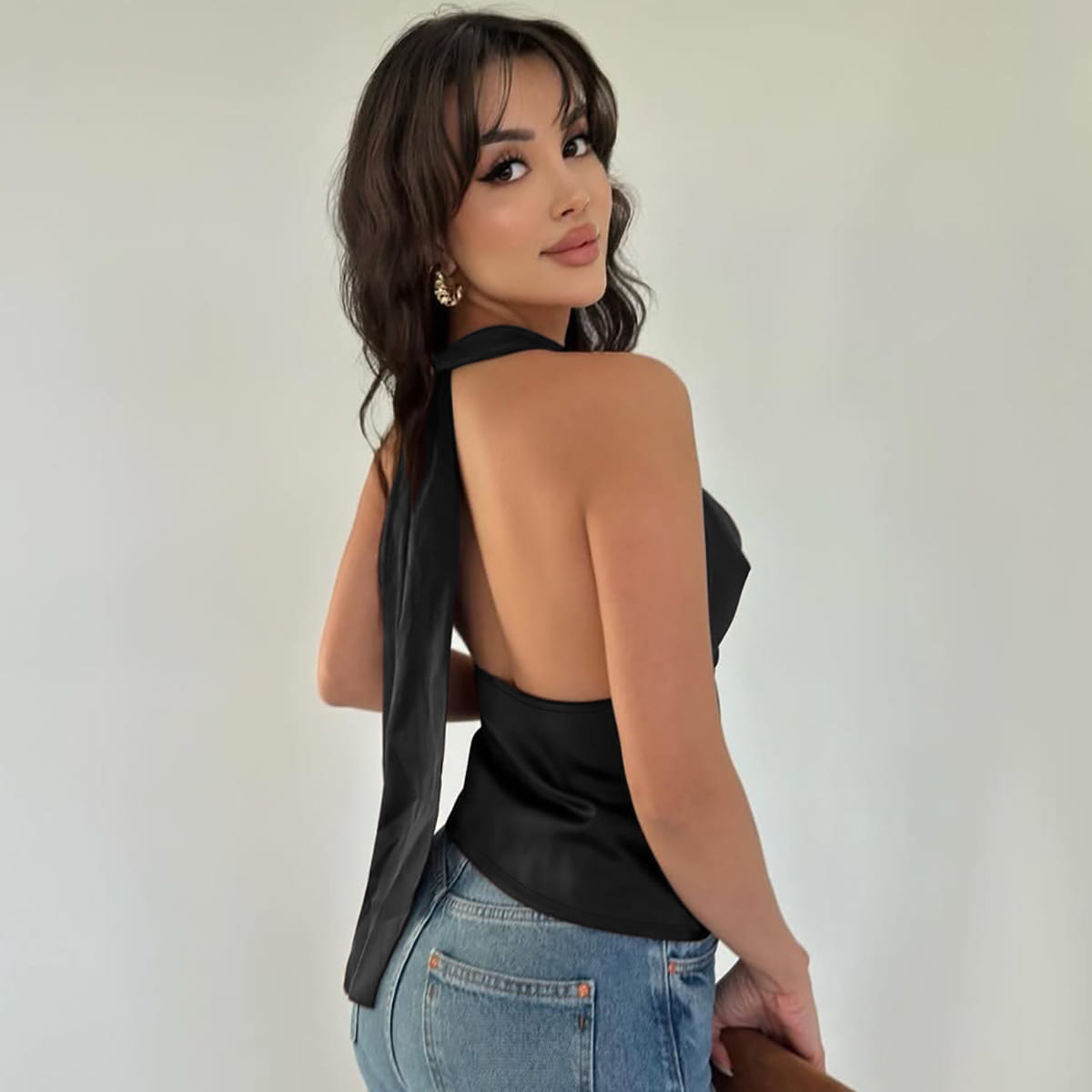 Women’s Halter Backless Top