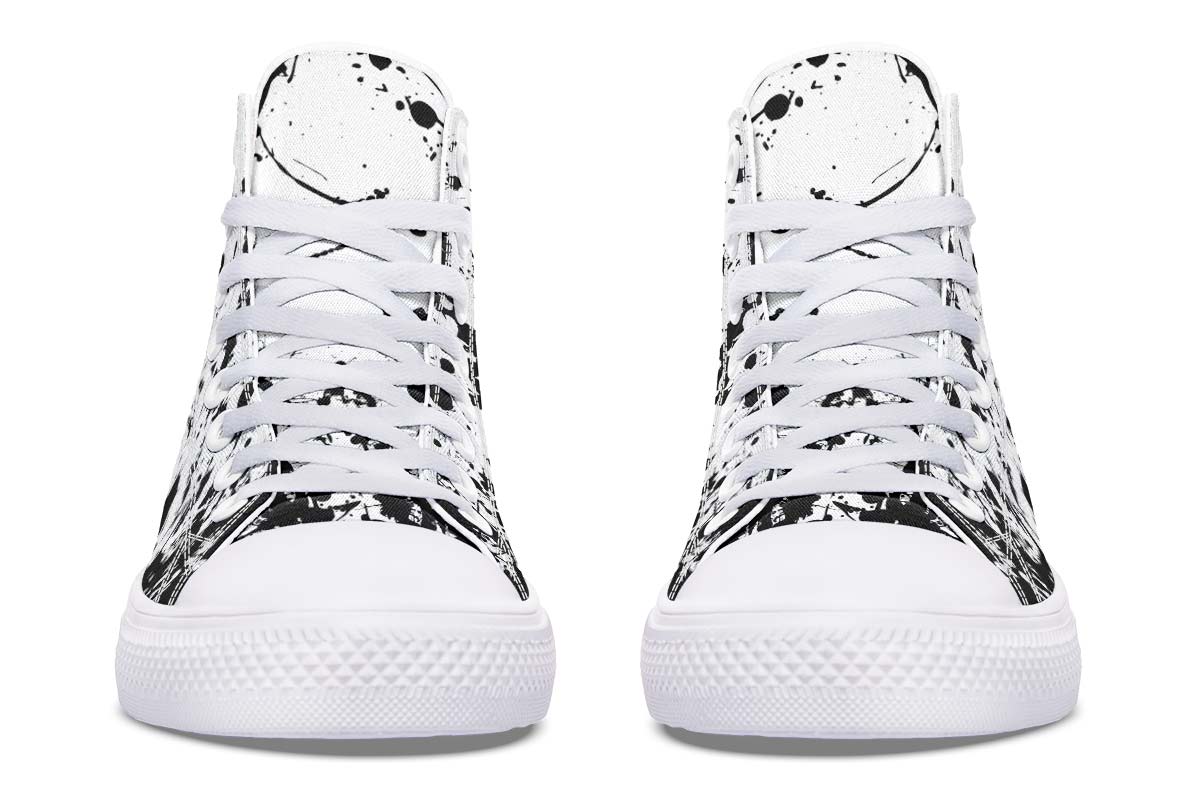 Printed Couple High-top Canvas Shoes