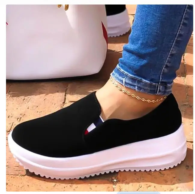 Flat Heel Low-cut Round Toe Single Shoes