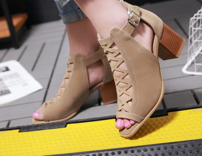 fish mouth sandals plus size women’s shoes