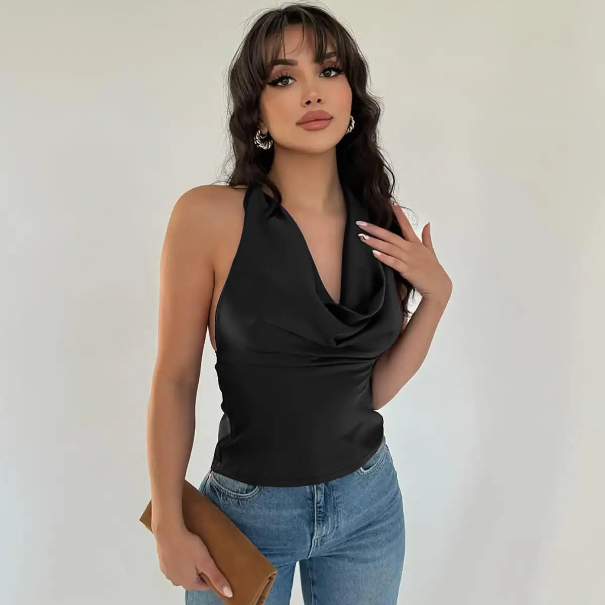Women’s Halter Backless Top