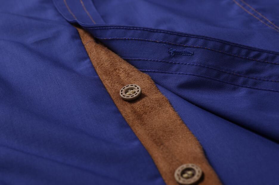 Casual Men’s Loose Plus Size Long-sleeved Shirt