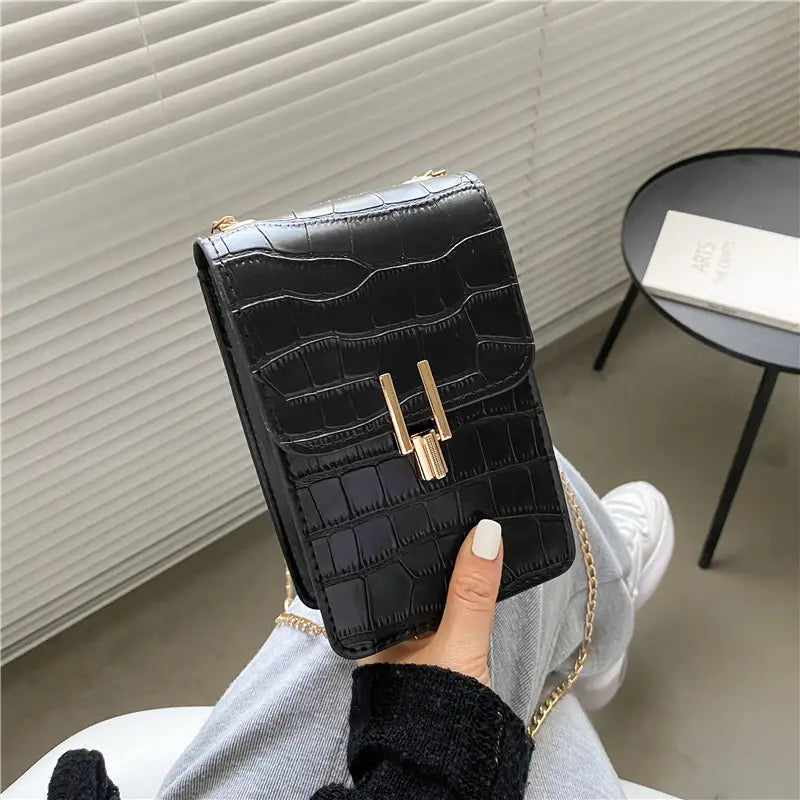 Pattern Fashion Women’s Bag High-quality Texture Shoulder Bag Mobile Phone Bag PU Buckle Crossbody Bags For Women
