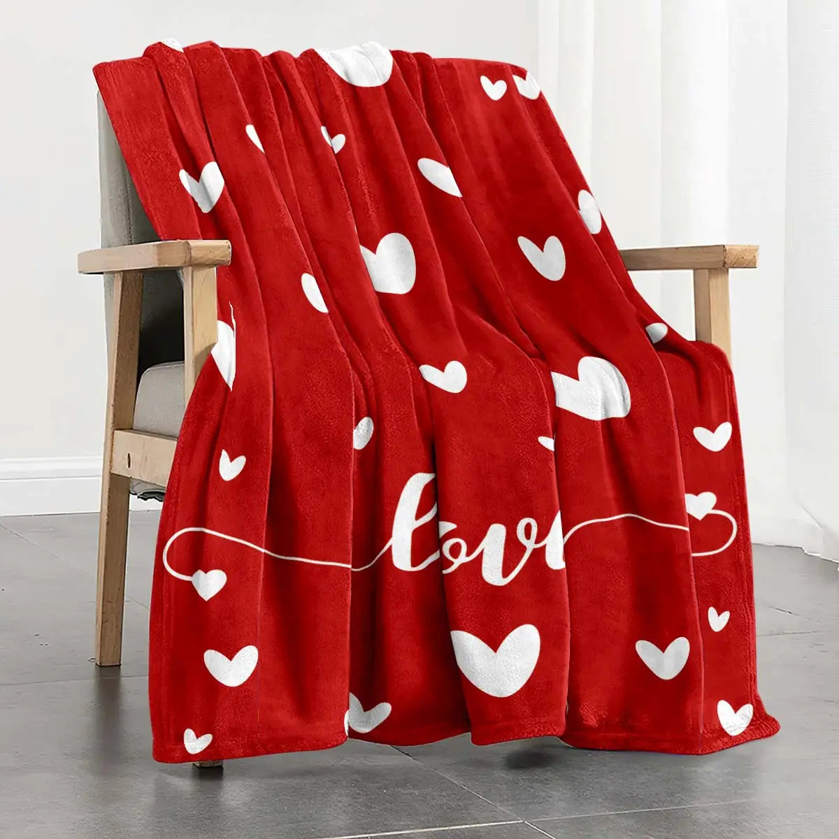 Heart Printing Blanket