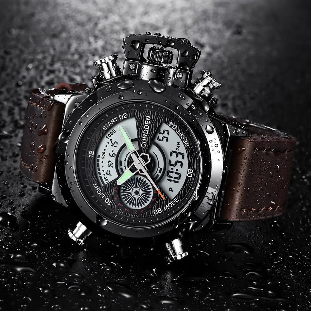 Multi-functional Double Display Sports Watch For Men