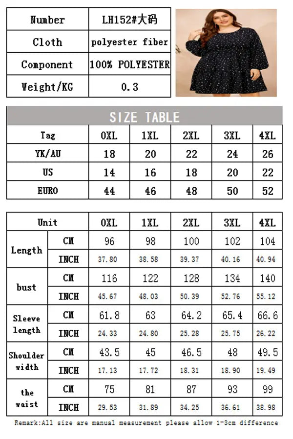 Leisure Home Loose Women’s Plus Size Floral Dress