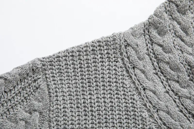 Men’s Long-sleeved Knitted Top Plus Size Sweater