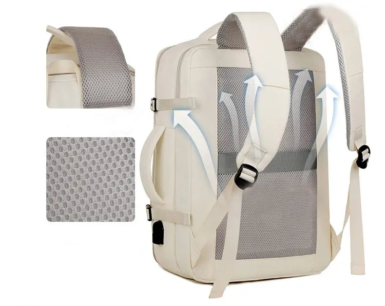 Large Capacity Backpack For Women Men Multiple Pockets And Zippers Versatile Computer Bags Business Travel Backpack