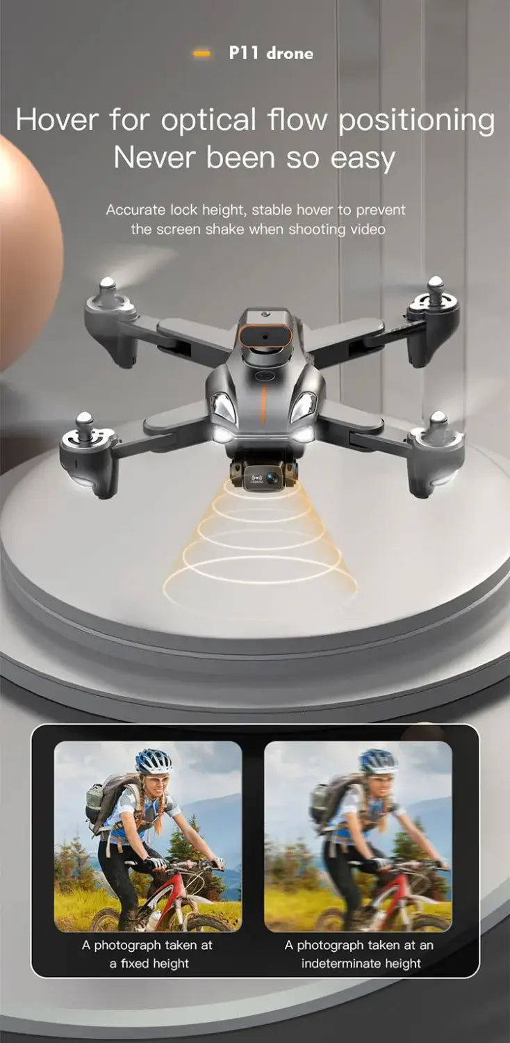 P11 Drone GPS Automatic Return 8K Aerial Photography UAV Four Sided Obstacle Avoidance Remote Control Toy