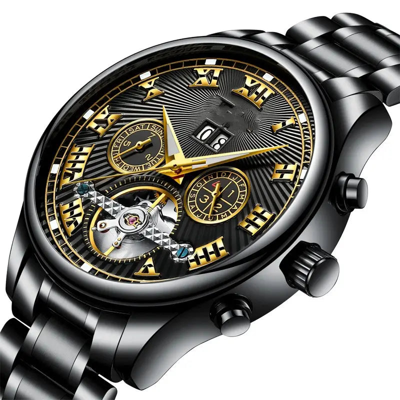 Men’s Fully Automatic Mechanical Watch Fashion Calendar Waterproof